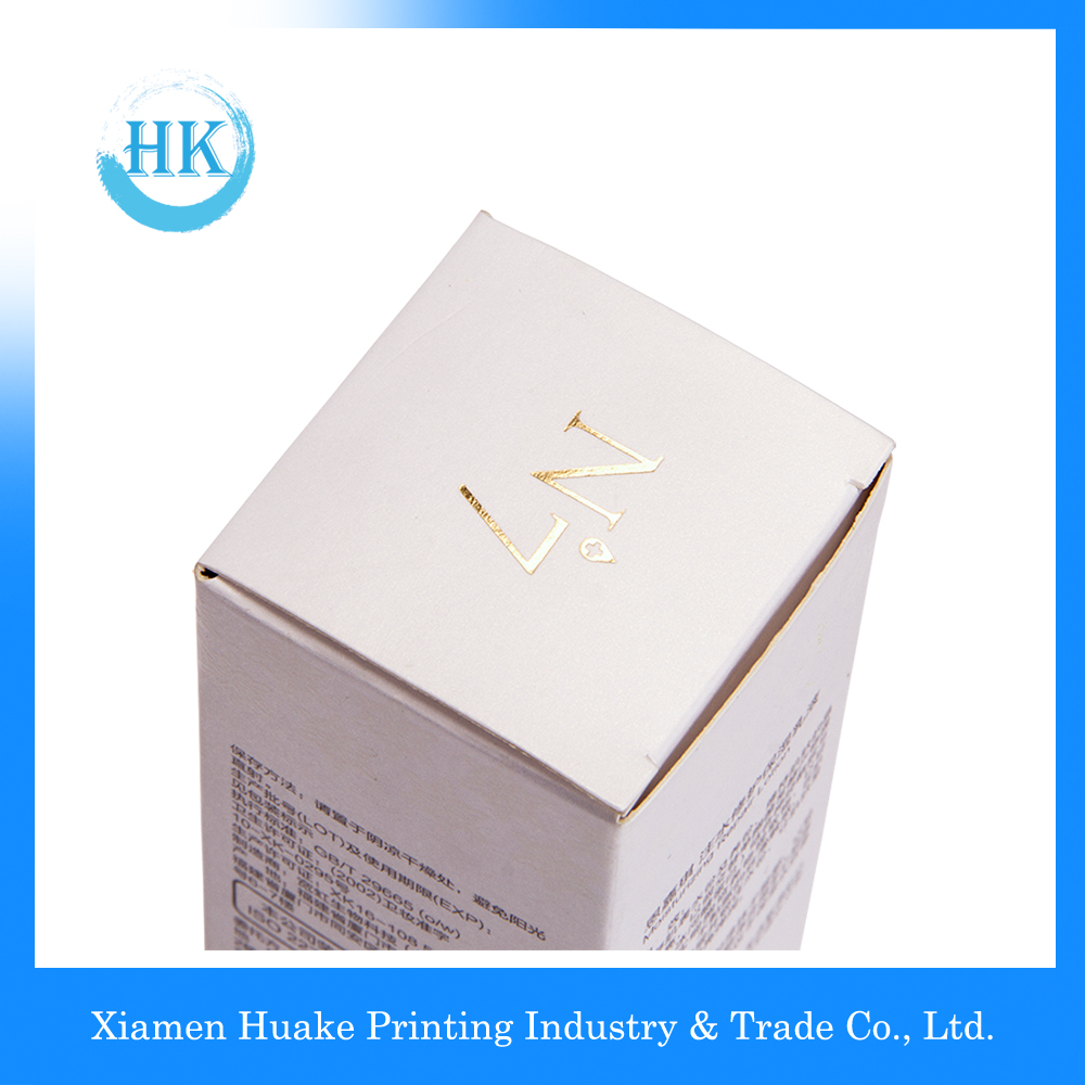 corrugated makeup paper box with hot-bronzing