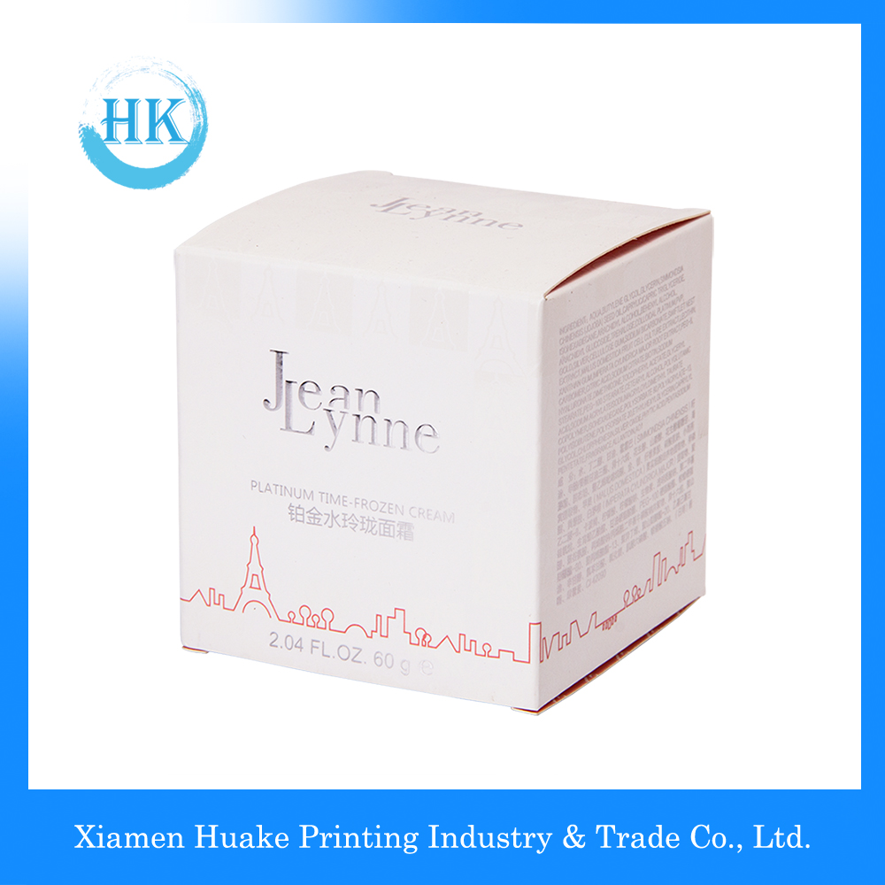 Luxury Paper Packaging Cosmetic Creams Square Box For Personal Care