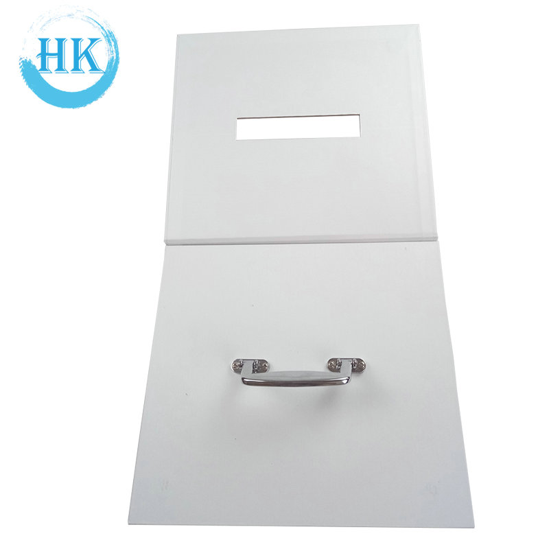 Luxury White Cardcover Box With Iron Handle Foam 