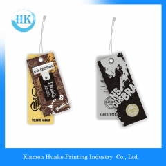Huake Printing Etiqueta de punto de la ropa Barniz UV Impreso Etiquetas colgantes de papel