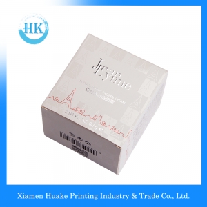 Empaque de papel de lujo Cremas cosméticas Caja cuadrada para el cuidado personal 