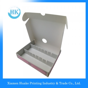 Maquillaje rosa caja de papel de embalaje con Spot UV 