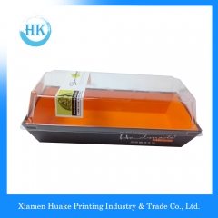 imprimir caja de embalaje de pastel con papel blanco