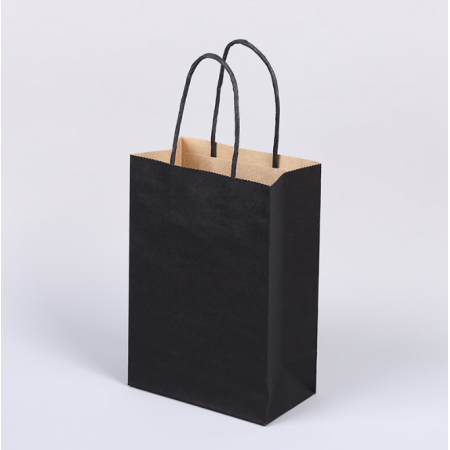 Printed Kraft Paper Bag Custom With Handle Coffee Bags 