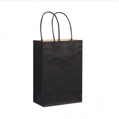 Printed Kraft Paper Bag Custom With Handle Coffee Bags 