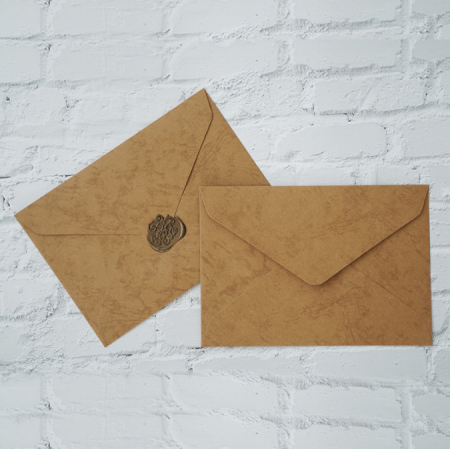 A6 A7 Vintage Envelope 