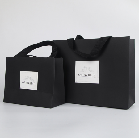 Gift Jewelry Paper Luxury Logo Shopping Bag White Cardboard Ribbon Handle With Your Own Logo 